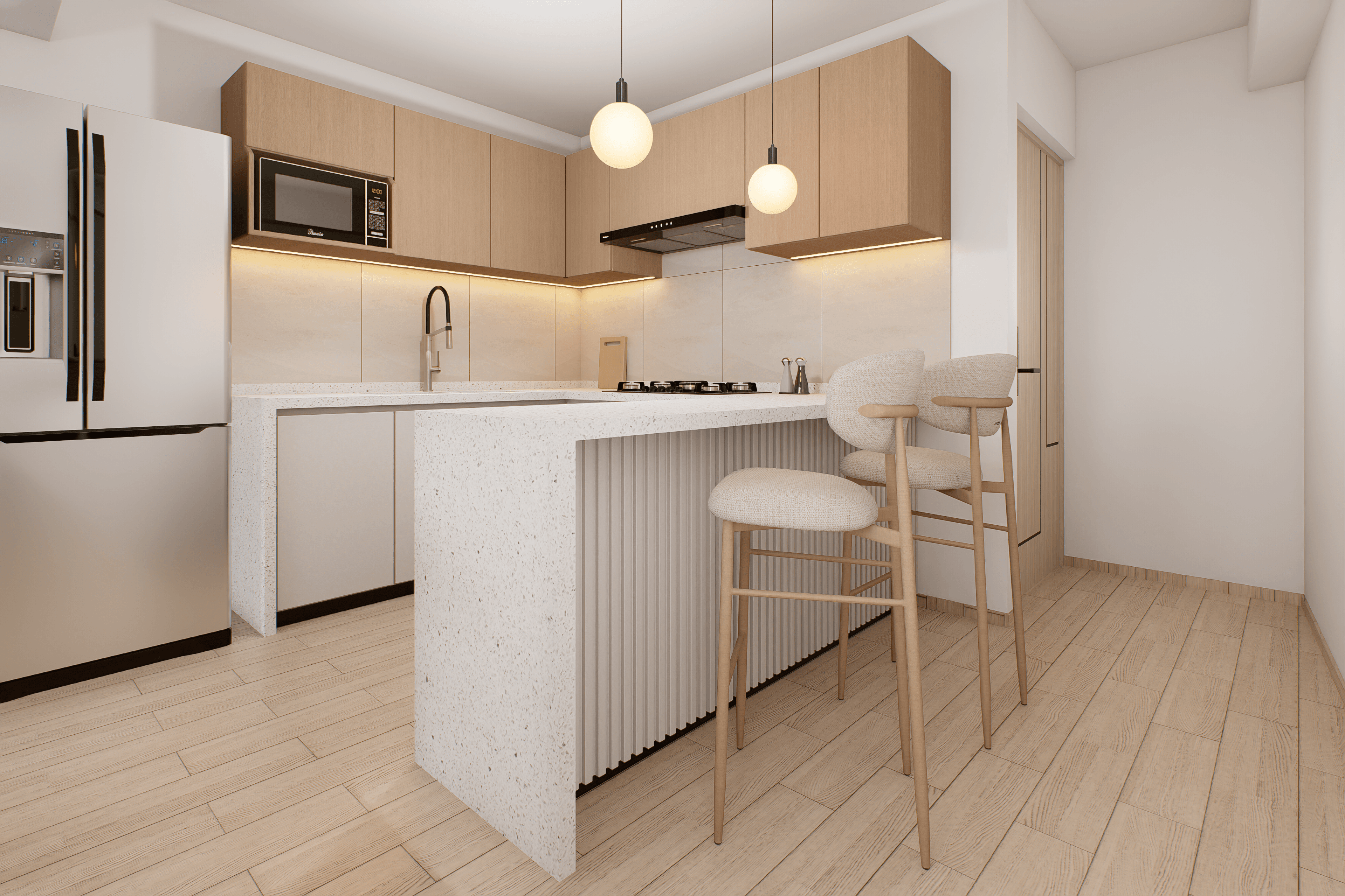 Segunda vista de cocina de Neo Rivera